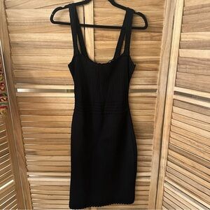 Dolce Gabbana Knit Bodcon Dress in black size 40